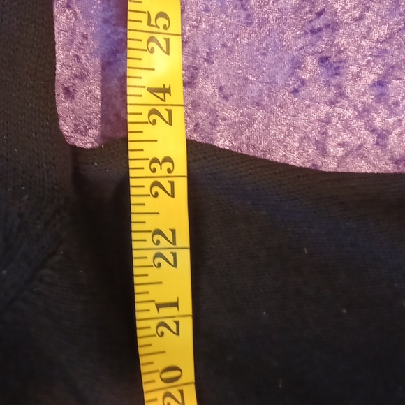 DOLLSKILL 3X WIDOW BLACK LONG SLEEVE FAUX FUR NECK/CUFFS BUCKELS FRONT SWEATER - Picture 15 of 16